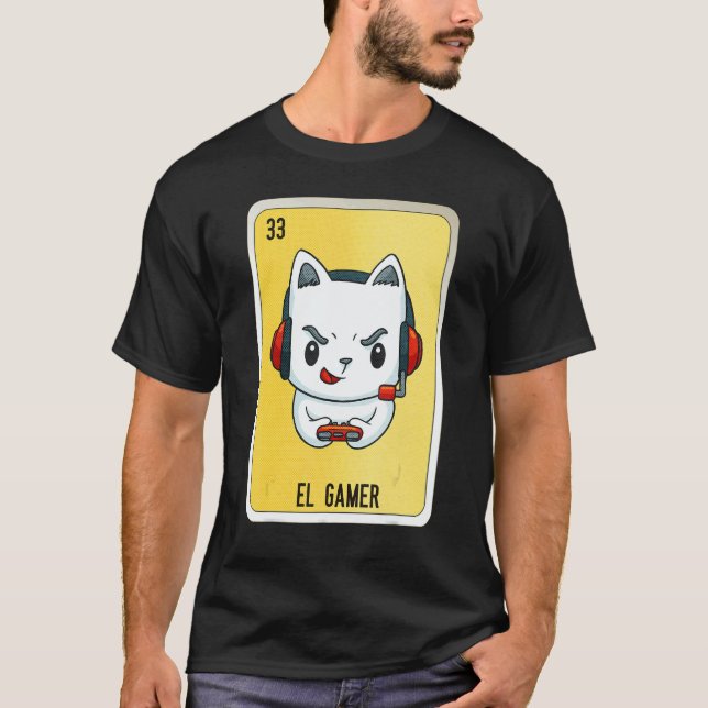 Camiseta El Gamer Mexican Slang Lottery Bingo Cards 4 (Anverso)