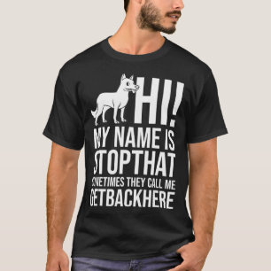 Camiseta El ganadero australiano Heeler cachorra el dueño d