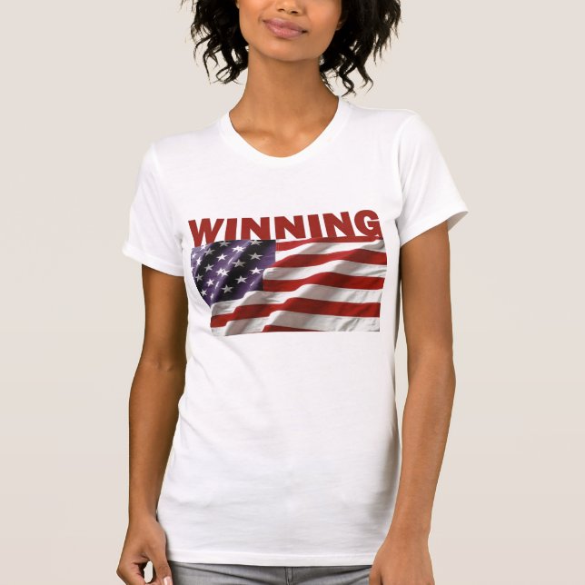 Camiseta El ganar - los Estados Unidos de América (Anverso)