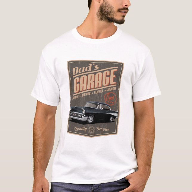 Camiseta El garaje de papá de 1957 (Anverso)