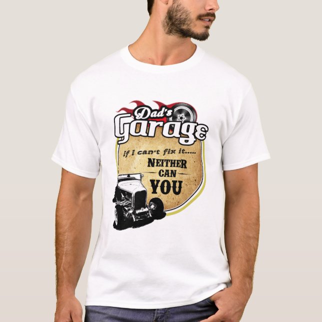 Camiseta El garaje del papá (Anverso)