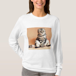 Camiseta El Gatito Cute Se Extiende