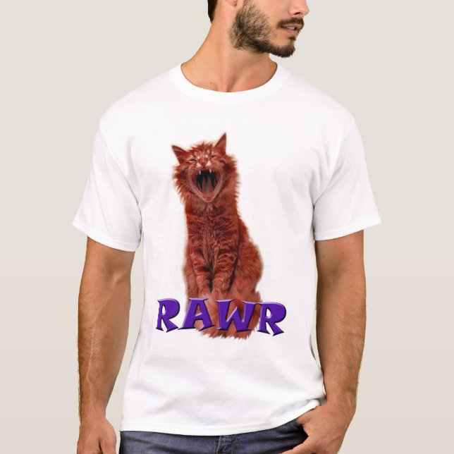 Camiseta ¡El gatito va Rawr!!! (Anverso)
