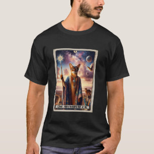Camiseta El gato abysiniano Tarot Card Cat T Shirt
