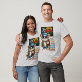 Camiseta El gato adoro vuelve al diseño escolar