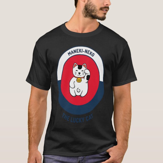 Camiseta El gato afortunado Maneki Neko (Anverso)