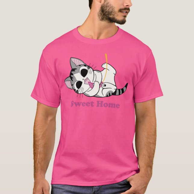 Camiseta El Gato Alegre De Chi En Casa (Anverso)