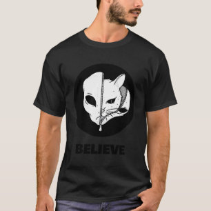 Camiseta El gato Alien Ufo Martian Ufologist Space cree