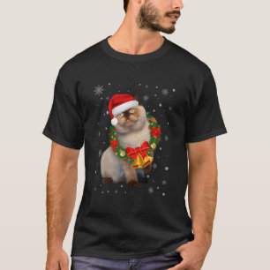 Camiseta El gato ama la luz de los divertidos Navidades de