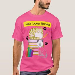 Camiseta El gato ama los libros