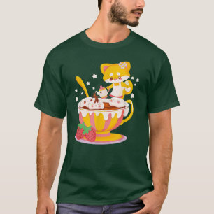 Camiseta El gato Boba Tea Bubble Tea Anime Kawaii Neko para