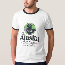 Camiseta El gato café de Alaska “Purr, Sip, Repeat”