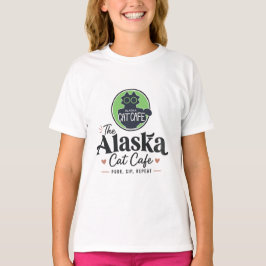 Camiseta El gato café de Alaska “Purr, Sip, Repeat”