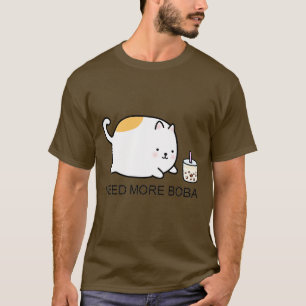 Camiseta El gato Chubby Boba necesita más Boba