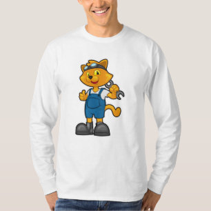 Camiseta El gato como mecánico con el español