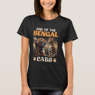 Camiseta El gato Daddy DAD DE BENGAL SE ENCARGA DE LOS GRAN