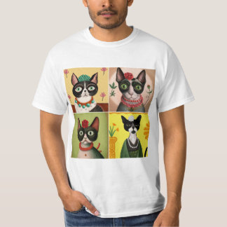 Camiseta El gato de Frida Kahlo