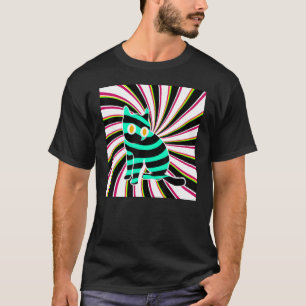 Camiseta El gato de ilusión óptica me meow kitty lindo gati