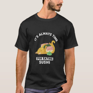 Camiseta El gato de Kawaii Neko siempre es momento de comer