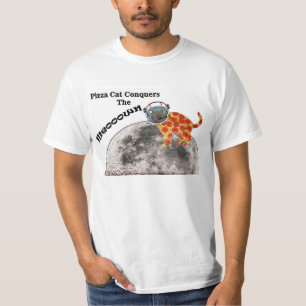 Camiseta El gato de la pizza conquista el Meowwwwn