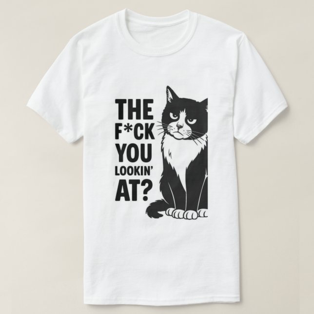 Camiseta El Gato de las Miradas (Diseño del anverso)