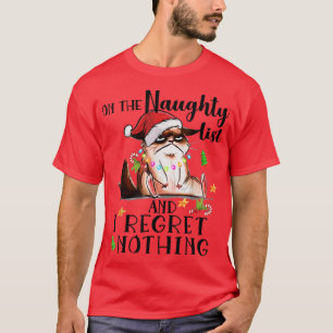 Camiseta El Gato De Los Navidades Feo En La Lista Malvada Y