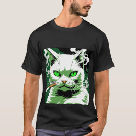 Camiseta El gato de los ojos verdes