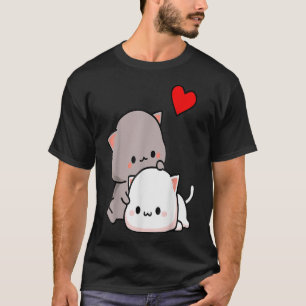 Camiseta El gato de melocotón de Mochi goma amor, Día de Sa