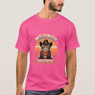 Camiseta El gato de Meowdy Partner Funny Howdy Meme Wild We