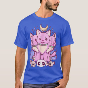 Camiseta El Gato De Perro Con Una Cabeza De Ternera Anime K