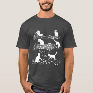 Camiseta El Gato De Piano De La Música Cuta Se Encanta Por 