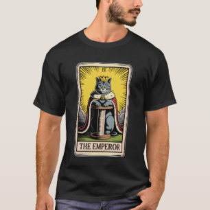 Camiseta El gato de rascar místico de la carta del tarot de