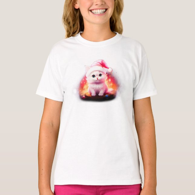 Camiseta El gato de Santa Claus (Anverso)