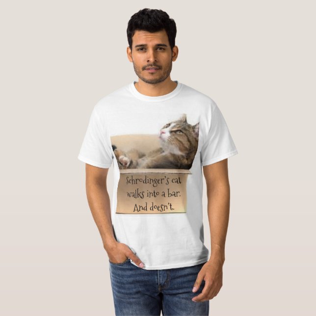 Camiseta El gato de Schrodinger (Anverso completo)