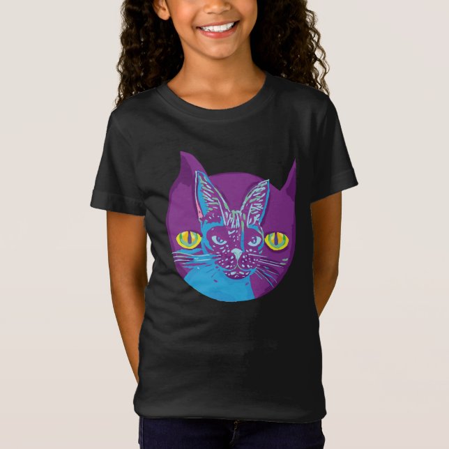 Camiseta El gato de Schrodinger, artístico (Anverso)