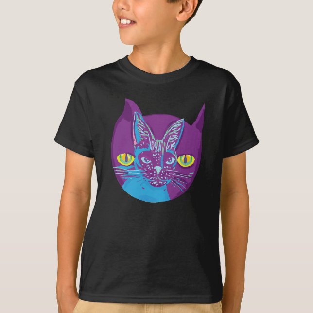 Camiseta El gato de Schrodinger, artístico (Anverso)