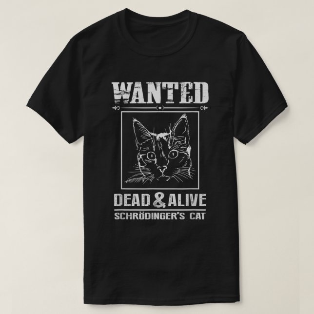 Camiseta El gato de Schrodinger buscaba ciencia divertida v (Diseño del anverso)
