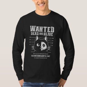 Camiseta El gato de Schrödinger buscaba física viva y muert