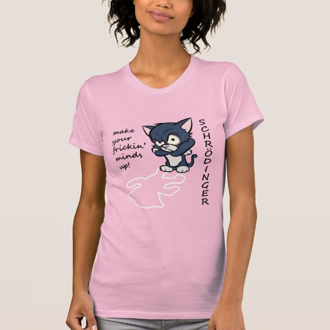 Camiseta El gato de Schrodinger divertido (Anverso)
