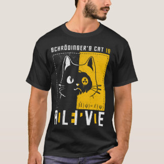 Camiseta El Gato De Schrodinger Es Física Quantum Viva Y Mu