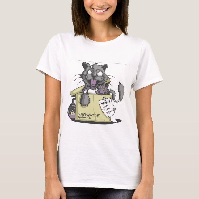 Camiseta El gato de Schrodinger - nuevo (Anverso)