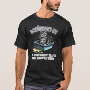 Camiseta El gato de Schrödinger puede entrar y salir de la