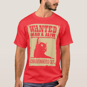 Camiseta El gato de Schrodinger vivo o muerto 