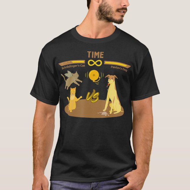 Camiseta El gato de Schrodingers frente al juego de video d (Anverso)