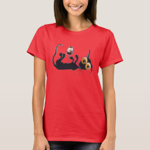 Camiseta El gato de Stressie da para arriba en el cuervo