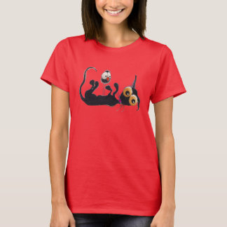 Camiseta El gato de Stressie da para arriba en el cuervo