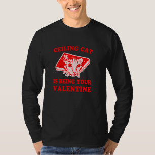 Camiseta El gato de techo está siendo su adoración divertid