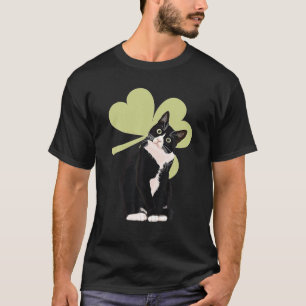 Camiseta El gato de Tuxedo, San Patricio, amor por el gato
