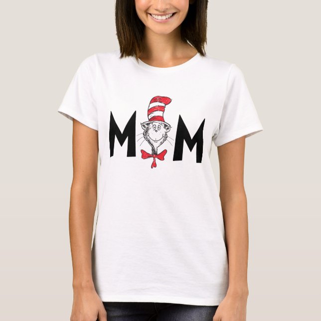 Camiseta El gato del Dr. Seuss en la madre del Gorra (Anverso)