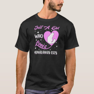 Camiseta El gato del Himalaya forma el corazón, sólo un Chi